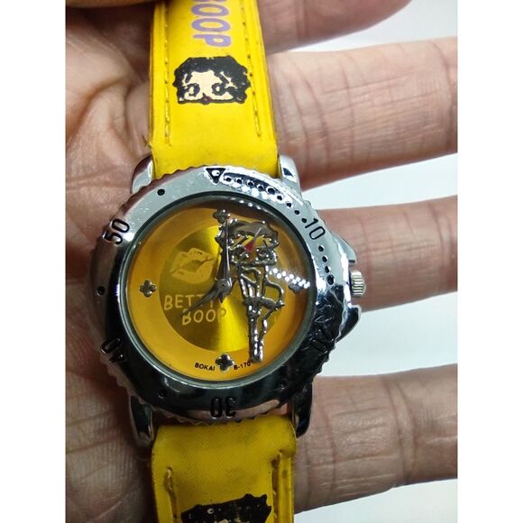 Betty Boop Yellow Face Vintage Watch Bokai B-170 - Picture 14 of 14